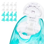 FireAnt Silicone Saline Pods Refills Accessories Compatible with Navage Nasal Care, 16 Pack Reusable Silicone Salt Pads Refills Replacements, Easy Operation (Blue 8 + White 8 Packs)