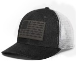 Naicissism American Fish Flag Trucker Hat, Fishing Gifts for Men, Outdoor Snapback Fishing Hat Perfect for Fishing and Daily Use