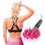 Cactus Scratcher Extendable Keychain Back Scratcher, Long Stick Double-Sided Itch Reliever for Back, Head & Body for Men & Women, Mother\'s Day Gifts, Extends Up to 16 Inches (Pink)