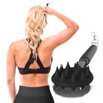 Cactus Scratcher Extendable Keychain Back Scratcher - 16 Long Stick Double Sided Retractable Scratching Tool for Hand, Neck, Head, and Body - Universal Gift for Family, Pets, and Friends, Black