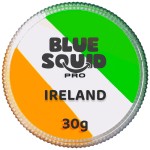 Blue Squid Face Paint Water Based Single Cake Professional Face & Body Paint - Water Activated, Kids Adults Face Painting for Costume, Halloween Makeup, Cosplay - Green, White, & Orange Face Paint 30g