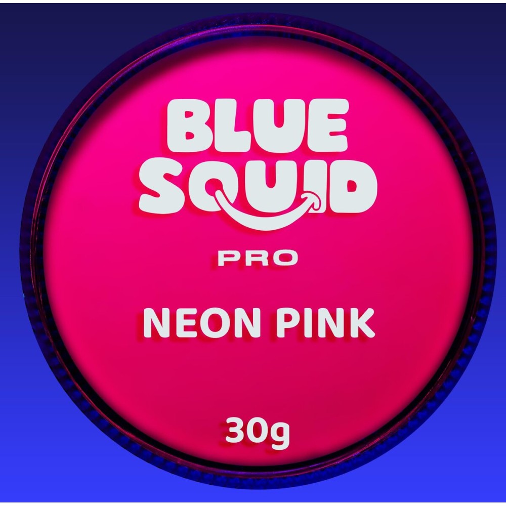 Blue Squid Face Paint Water Based Single Cake Professional Face Paint & Body Paint - Water Activated, Kids Adults Face Painting for Costume, Halloween Makeup, Cosplay - Neon Pink Face Paint 30g