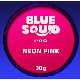 Blue Squid Face Paint Water Based Single Cake Professional Face Paint & Body Paint - Water Activated, Kids Adults Face Painting for Costume, Halloween Makeup, Cosplay - Neon Pink Face Paint 30g