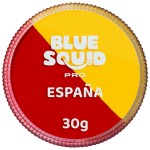 Blue Squid Face Paint Water Based Single Cake Professional Face Paint & Body Paint - Water Activated, Kids Adults Face Painting for Costume, Halloween Makeup, Cosplay - Red & Yellow Face Paint 30g