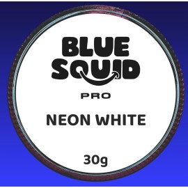 Blue Squid Face Paint Water Based Single Cake Professional Face Paint & Body Paint - Water Activated, Kids Adults Face Painting for Costume, Halloween Makeup, Cosplay - Neon White Face Paint 30g