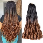 French Curl Braiding Hair,Loose Wavy Spanish Curly Braiding Hair 20 Inch 75g/Pack French Curly Crochet Hair 5Packs Crochet Hair Extensions for Women(B29,5packs,20inch)