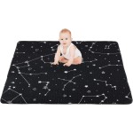 50x50 Play Mat for Playpen Foldable Baby Play Mat Large Tummy Time Mat, Non Slip Washable Baby Play Mats for Floor, Portable Travel Baby Crawling Mats for Toddlers and Infants