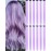Olldag 12 PCS Light Purple Hair Extensions Clip in, 22 Inch Colored Hair Extensions Party Highlights Long Straight Synthetic Hairpieces for Women Kids Girls Halloween Christmas Cosplay
