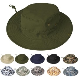 Sun Hats for Men Women Boonie Hat Foldable Fishing Hat UPF 50+ Bucket Hat for Fishing Hiking Garden Safari Beach