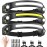 Rechargeable Headlamp with 2 Spotlights, 3Pack LED Headlamp, 230 Wide Beam Head Lamp, Motion Sensor Headlight, 5Mode Head Lights for Forehead Waterproof, Headlamps for Adults Hard Hat Running Camping