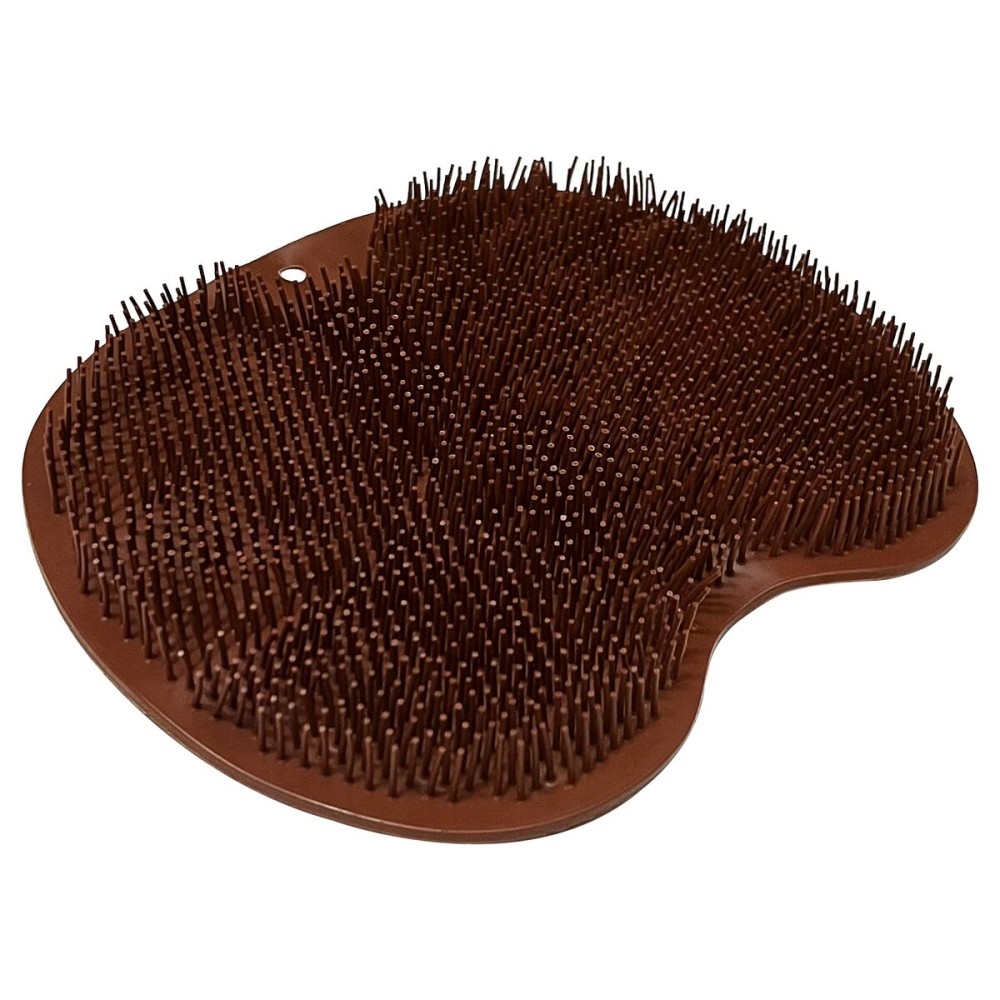 Shower Foot Scrubber Mat Back Washer Back Exfoliating Bath Wash Pad Wall Mounted Slip Suction Cups Foot Scrubber for Use in Shower Cups Foot Cleaner for Men and Women