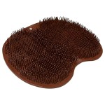 Shower Foot Scrubber Mat Back Washer Back Exfoliating Bath Wash Pad Wall Mounted Slip Suction Cups Foot Scrubber for Use in Shower Cups Foot Cleaner for Men and Women