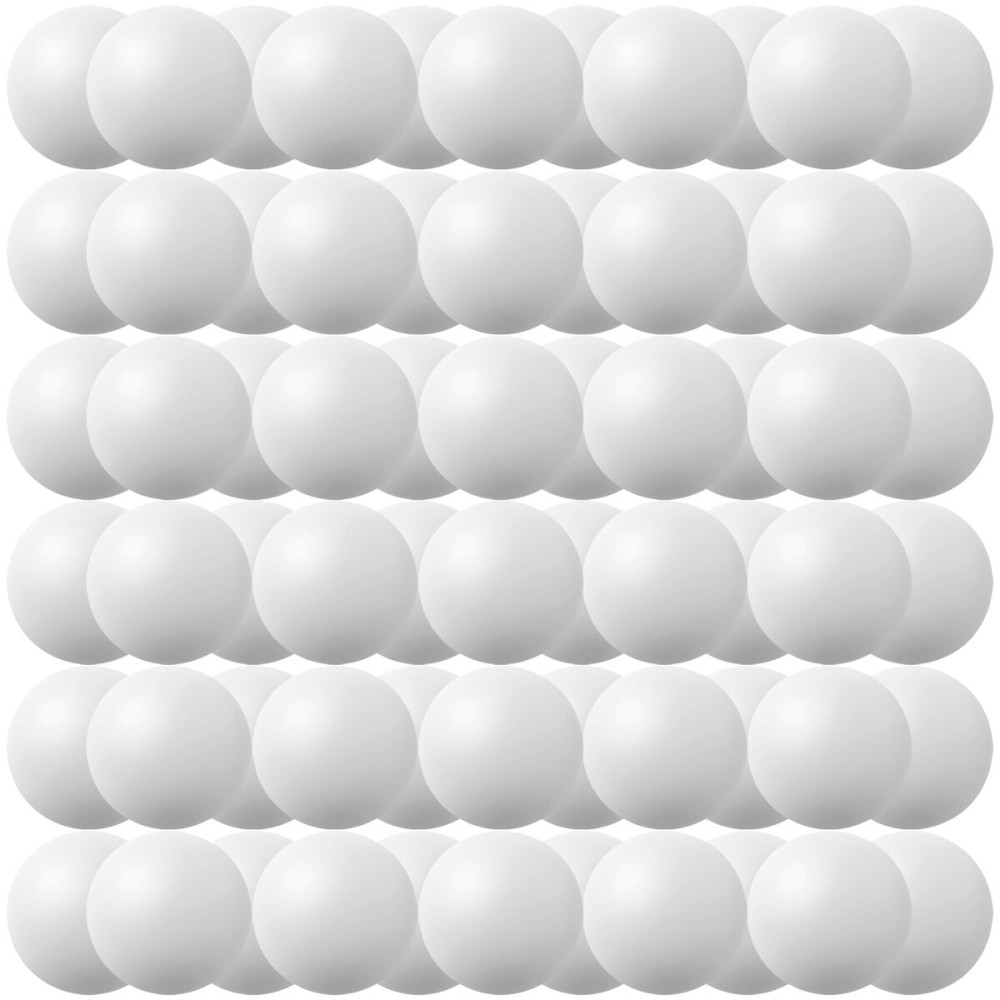 40MM Ping Pong Balls, 50 or 80 Pack Assorted Colored Tennis Balls Multi Color Plastic Balls Fun Beer Ping Pong Balls Bulk for Beer Pong Balls, Arts and Craft, Party Decoration, Cat Balls (80pcs-White)