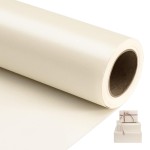 NESCCI Off White Matte Wrapping Paper,Solid Color Pearly-Lustre Paper,Gift Wrapping Paper,Perfect for Wedding,Valentine\'s Day,Birthday, Christmas,Baby Shower,DIY Bouquet (17 Inches X 32.8 Feet)