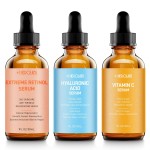 Facial Skin Care Set- Retinol Serum, Vitamin C & Hyaluronic Acid for Face - Anti Aging Face Serum Set for Women - Firm, Wrinkle Smoothing, Dark Spot Corrector, Brighten Dullness