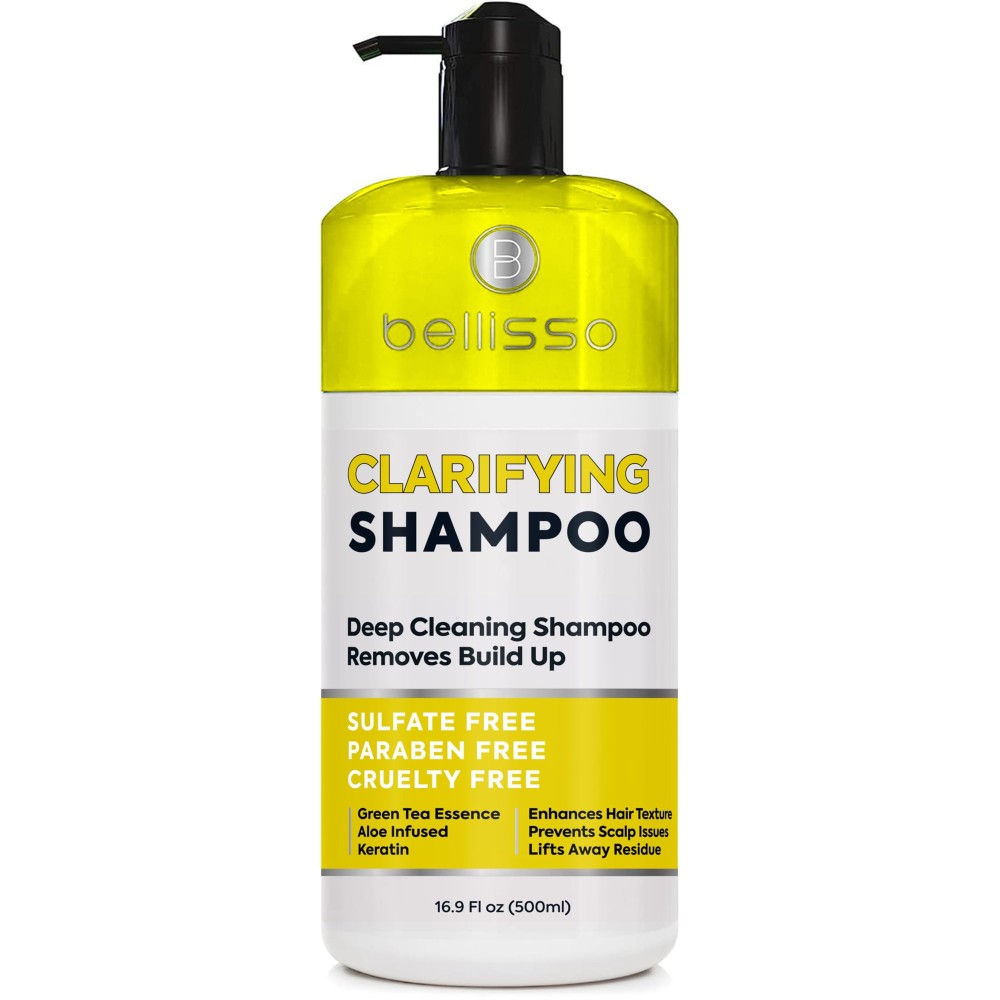 Clarifying Shampoo for Women and Men - Ideal for Oily Hair and Build Up - Gentle, Moisturizing Sulfate Free Formula - Safe for Color Treated, Curly Perms and Dry Scalps - Remove Chlorine for Swimmers