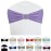 Maiangel Spandex Chair Sashes Bands 100PCS Stretch Chair Ties Bows with Buckle Slider for Wedding Party Banquet Decoration (Lavender)