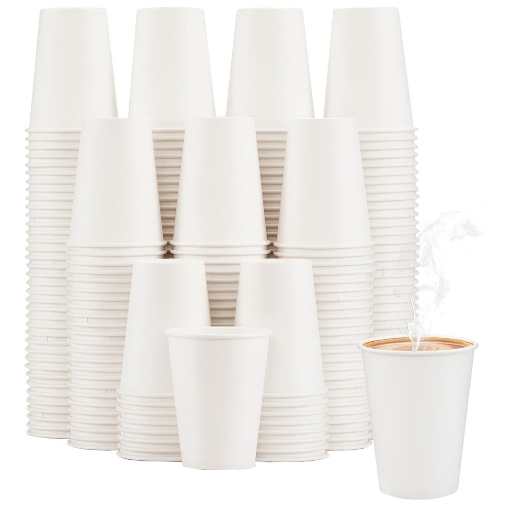 Lamosi 240 Pack Paper Cups 10 oz, 10 oz Disposable Coffee Cups, Hot/Cold Beverage Drinking Cups for Water Juice or Tea, Perfect for Office Party Home Travel
