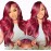 Jewhaut Wear and Go Glueless Wigs Human Hair Pre Plucked Pre Cut for Beginners 99j Burgundy Lace Front Wigs Human Hair Upgraded No Glue 5x5 HD Body Wave Lace Closure Wigs Human Hair for Women 24 Inch