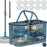 Gen 1 Large-Capacity Spin Mop and Bucket - for Big Homes & Deep Cleaning Days,4-Chamber System Separates Dirty & Clean Water, 2-GAL Heavy-Duty Design with Wheels & 10 Refill Mop Heads - Blue/Grey