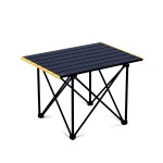 iClimb Ultralight Compact Camping Folding Table with Carry Bag (Reinforced Black - L)
