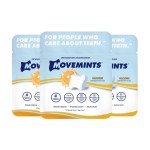 Movemints Clear Aligner Mints - Patented, Edible Alternative to Chewies - Freshen Breath and Improve Dry Mouth with Xylitol - Orange (3 Pack)