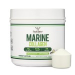 Double Wood Supplements Marine Collagen Powder (1 LB / 16 OZ of Quick Dissolve Marine Collagen Peptides) Wildcaught, Unflavored, Micronized - Scoop Included, No Fillers (38 Servings of 12 Grams Each)