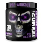 JNX SPORTS The Curse! Pre Workout Powder for Men & Women, Caffeine, Beta-Alanine, Creatine, L-Citrulline, 30 Servings, Dark Grape Flavor - Boost Energy, Strength & Focus
