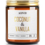 AOOVOO Coconut Vanilla Candles - 9 oz Scented Candles, Aromatherapy Candle, Soy Candle for Home Scented
