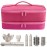 Travel Carrying Case for Hair Dryer for Shark Flexstyle Double-Layer Hair Accessories Tools Storage Bag for Revlon Hairdryer Styler Organizer (P-Pink)
