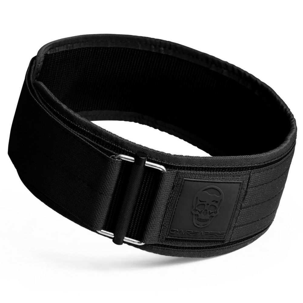 Gymreapers Quick Locking Weight Lifting Belt for Men Gym Belt for Powerlifting Deadlift Belt with 4 Inch Neoprene Metal Buckle Back Support Weightlifting Belt Women (XXX-Large, Black/Black)