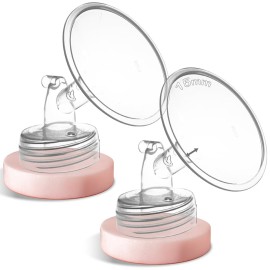 Nenesupply 15mm 2 pc Flanges Compatible with Spectra S2 S1 9 Plus Synergy Gold Breastpump Replacement to Spectra Pump Parts Flange Accessories Wide Mouth Work with Valve Backflow Protector Bottle