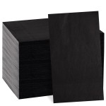 BUCLA 100-Count 3-Ply Black Napkins - Black Paper Napkins Disposable Premium Quality, Absorbent for Kitchen, Parties, Weddings, Halloween & New Year