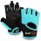 BEAST RAGE Workout Gloves for Men Gym Gloves for Weightlifting Women Fingerless with Palm Protection Padding, Breathable and Lightweight Weight Lifting Glove Cycling Pull Up (Cyan, M)