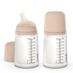 Suavinex Zero Zero Anti Colic Baby Bottle, No 1 Spanish Baby Bottle Brand, Minimizes Bottle Rejection & Nipple Confusion, Perfect for Combo Feeding, 2pk, 9oz/270mL, Light Tone, Medium Flow Nipple