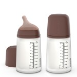 Suavinex Zero Zero Anti Colic Baby Bottle, No 1 Spanish Baby Bottle Brand, Minimizes Bottle Rejection & Nipple Confusion, Perfect for Combo Feeding, 2pk, 9oz/270mL, Deep Tone, Medium Flow Nipple