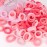 BAOLI 200PCS Pink Toddler Hair Ties for Baby Girls, Seamless Kids Ponytail Holders, Small Cotton Girls Baby Hair Ties Bands No Damage, 1 Inch in Diameter, Pink Series