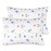 Zenssia Organic Cotton Toddler Pillowcases Pack of 2, 13x18 Inches Travel Pillowcase with Envelope Closure, Soft & Breathable Baby Pillow Case Cover, Rocket