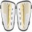 Shin Guards Soccer Kids Youth, CE Certified AirsFish Shin Guard Protection Gear for 2-18 Years Old Boys Girls Teenagers High Impact Resistant Breathable Comfortable (S Plus, White+Gold)