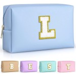 TOPEAST Travel Toiletry Bag - Travel Essentials, Cute Small Makeup Bag, Waterproof Toiletry Bag for Women, Birthday Gifts (Sky Blue L)