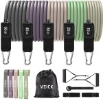 VEICK Resistance Bands, Exercise Bands, Workout Bands, Resistance Bands for Working Out with Handles for Men and Women, Exercising Bands for Fitness Weights Work Out at Home
