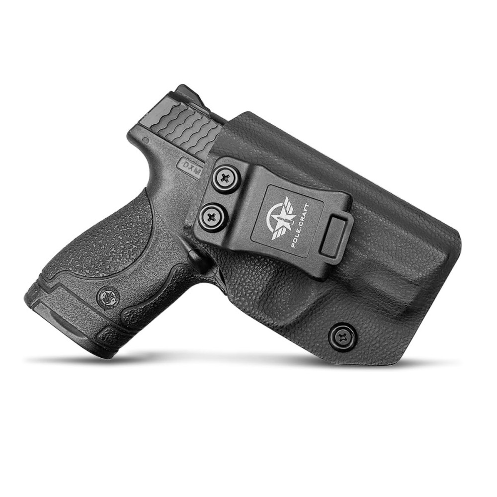 M&P Shield 9mm Holster IWB Dermatoglyph Kydex for Smith & Wesson M&P Shield 9mm .40 3.1 Barrel S&W Pistol Case, Inside WaistbandHolster M&P Shield 9mm 40 Accessories - Right Hand