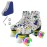 Ugboiu Roller Skates for Men and Women, Derby Roller Skates with 4 Shiny Wheel, Classic Double-Row Skates for Indoor and Outdoor