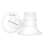 Maymom 18 mm Flange Insert Compatible with Elvie Single/Double Electric, Elvie Stride Cup (24mm), Compatible with Medela PersonalFit Flex Shield, Not Original Elvie Replacement Parts