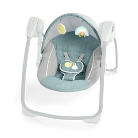 Ingenuity: ity by Ingenuity Sun Valley Canopy Portable Swing - Canopy, 2 Toys, 2-Position Seat Recline, Unisex, for Ages 0-9 Months, Grey