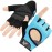 BEAST RAGE Workout Gloves for Men and Women, Fingerless Weight Lifting Gloves with Palm Protection Padding, Breathable and Lightweight Gym Gloves for Weightlifting, Cycling Pull Up (Aqua, M)