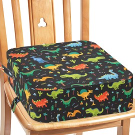 Booster Seat for Kitchen Chair - Toddler Non-Slip Portable Height Increasing Strong Support Seat Cushion Comfortable Detachable Easy to Clean Washable Booster Seat for Dining Table
