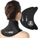 ComfiTECH Neck Ice Pack Wrap Gel, Cooling Pad for Cervical and Shoulder, Medium, 2 Packs