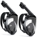 W WSTOO Full Face Snorkel Mask Adults,Suitable for Beginners Dry Top Snorkeling Gear,Can Your Mouth or Nose to Breathe,180 Degrees Panoramic View,Anti-Fog Anti-Leak,Summer Travel and Vacationing Gifts