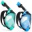 W WSTOO Full Face Snorkel Mask Adults,Suitable for Beginners Dry Top Snorkeling Gear,Can Your Mouth or Nose to Breathe,180 Degrees Panoramic View,Anti-Fog Anti-Leak,Summer Travel and Vacationing Gifts